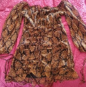 Floral Off-Shoulder Women's Dress